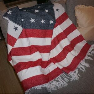 USA American Flag Pattern Blanket Scarf